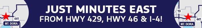 We're close to Highway 429, 46 and Interstate 4. Visit us today