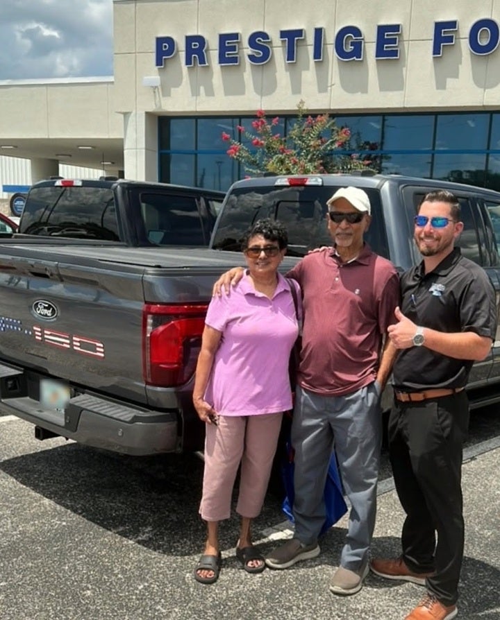 Happy customer with Ford F-150