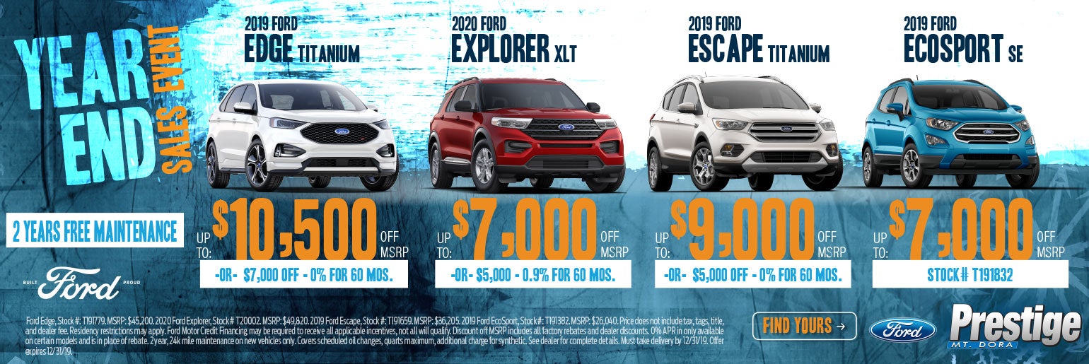 Save Big at the 2019 Year End Sales Event near Orlando FL